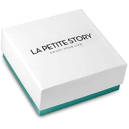 White box packaging for LA PETITE STORY JEWELRY Mod. LPS02ARQ03 with brand logo on top.