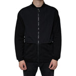 MSGM Black Cotton Full Zip Bomber Long Sleeves Jacket JKT41226-48
