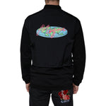 MSGM Black Cotton Full Zip Bomber Long Sleeves Jacket JKT41226-48