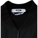 MSGM Black Cotton Full Zip Bomber Long Sleeves Jacket JKT41226-48