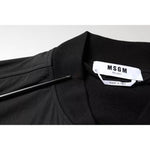 MSGM Black Cotton Full Zip Bomber Long Sleeves Jacket JKT41226-48