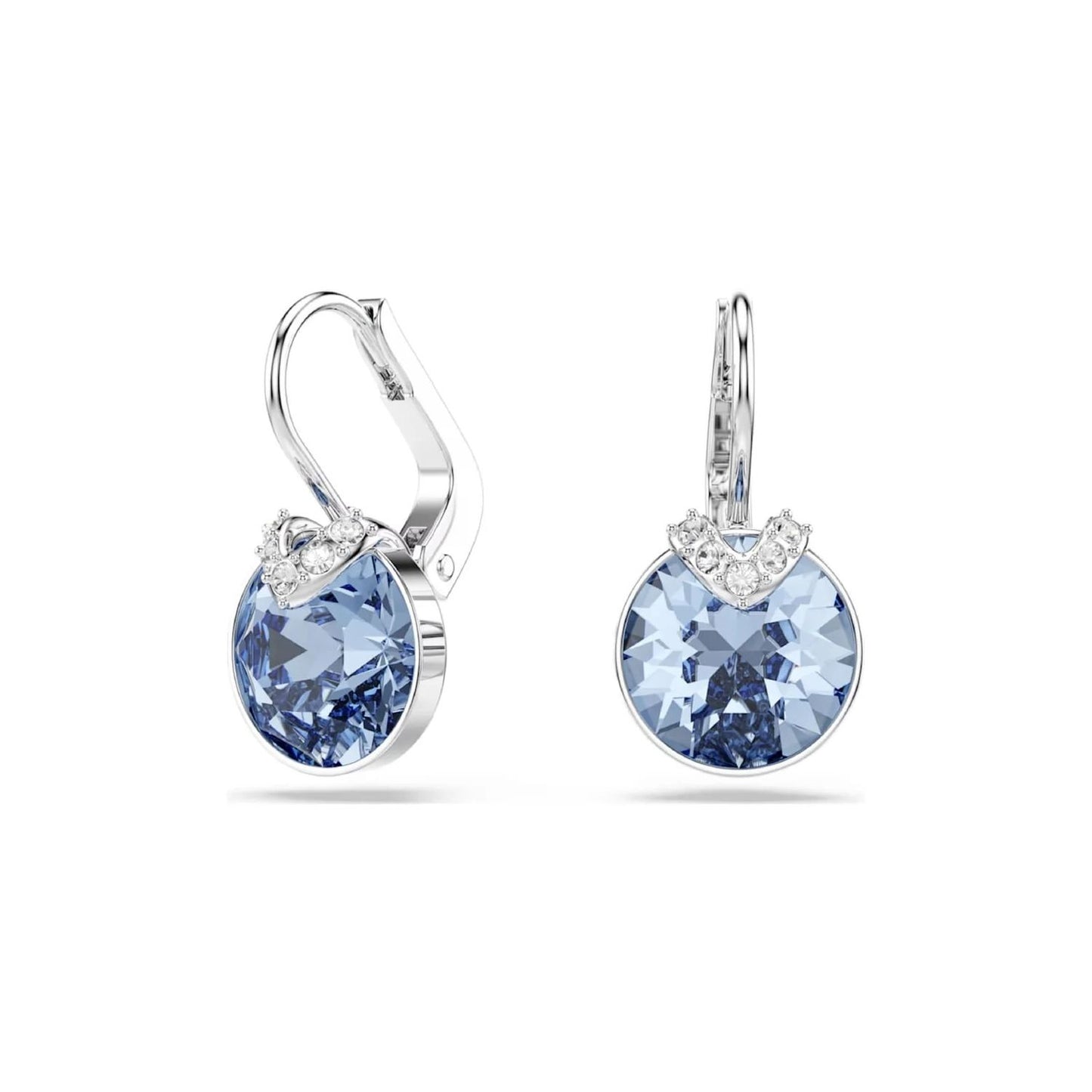 SWAROVSKI JEWELS JEWELRY Mod. 5734234 blue crystal earrings with elegant silver hooks
