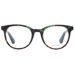 Sandro Green Women Glasses Frame in acetate, full-rim, round style with demo lenses, size 46-19-135, includes branded case.