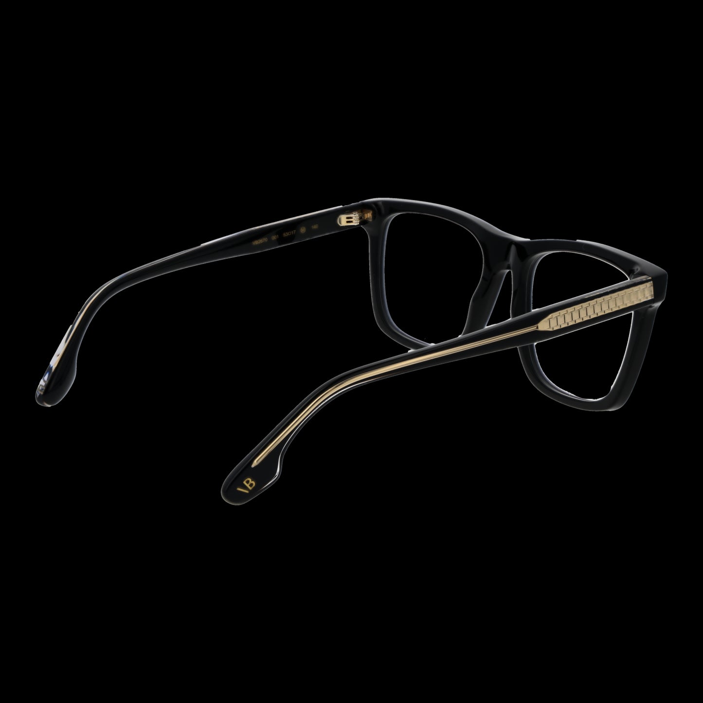 VICTORIA BECKHAM MOD. VB2670 53001 glasses for ladies in black with gold accents, elegant design