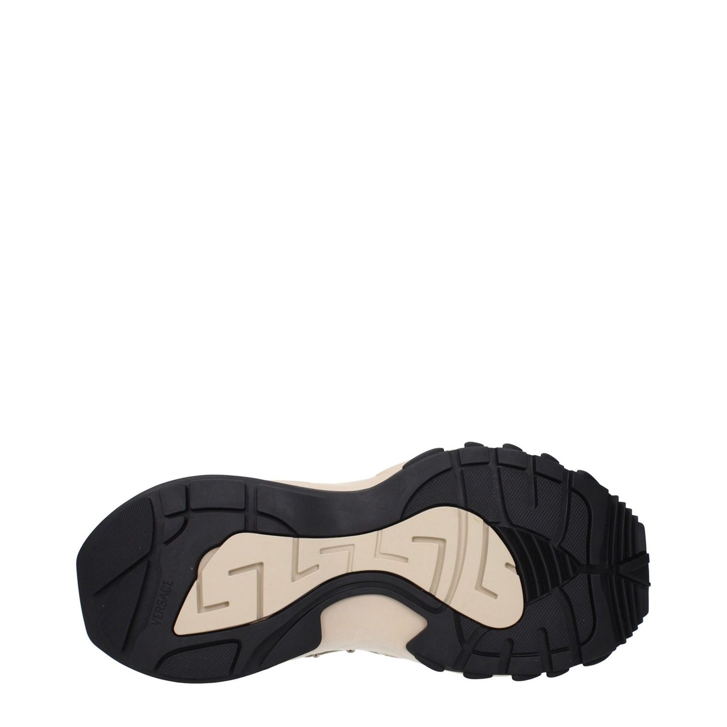 Versace Beige Fabric Sneakers