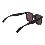 Yohji Yamamoto Gray Unisex Sunglass with brown plastic lenses, gray monel frame, and full-rim style. Size 49-23-145 with 100% UVA/UVB protection.