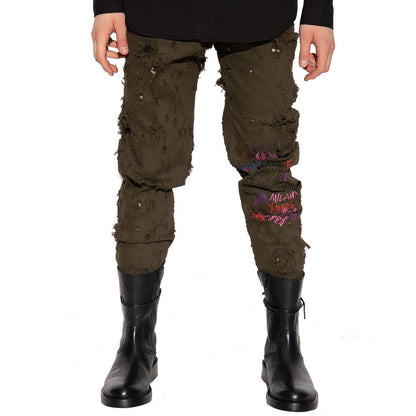 Dsquared² Bicolor Cotton Casual Pants