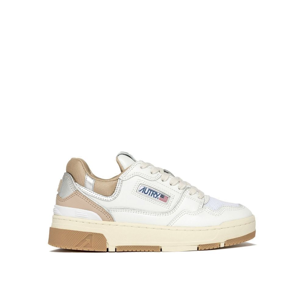 Autry White Leather Low Top Sneakers 1728,75611013280,Autry,EU36/US6,EU37/US7,EU39/US9,Low Tops - Sneakers - Shoes,New with tags,Shoes,Sneakers - Shoes,White,Women