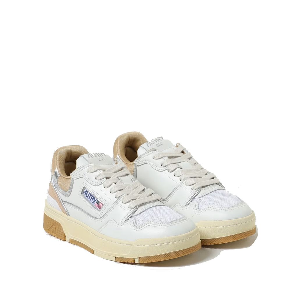 Autry White Leather Low Top Sneakers 1728,75611013280,Autry,EU36/US6,EU37/US7,EU39/US9,Low Tops - Sneakers - Shoes,New with tags,Shoes,Sneakers - Shoes,White,Women