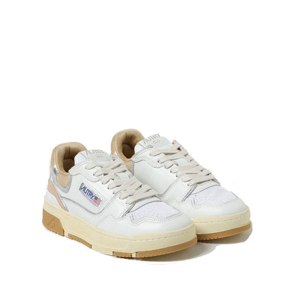 Autry White Leather Low Top Sneakers 1728,75611013280,Autry,EU36/US6,EU37/US7,EU39/US9,Low Tops - Sneakers - Shoes,New with tags,Shoes,Sneakers - Shoes,White,Women