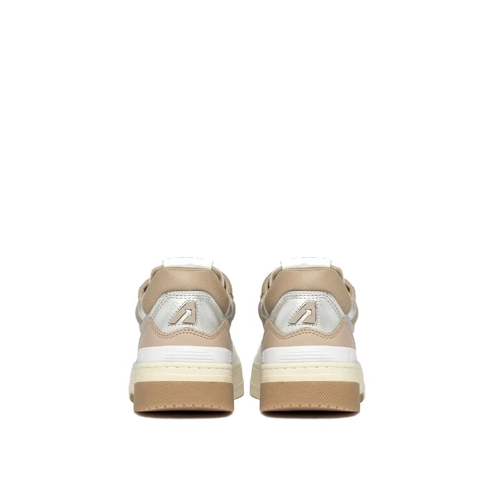 Autry White Leather Low Top Sneakers 1728,75611013280,Autry,EU36/US6,EU37/US7,EU39/US9,Low Tops - Sneakers - Shoes,New with tags,Shoes,Sneakers - Shoes,White,Women