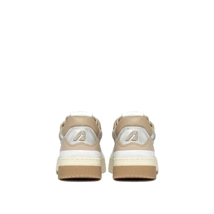Autry White Leather Low Top Sneakers 1728,75611013280,Autry,EU36/US6,EU37/US7,EU39/US9,Low Tops - Sneakers - Shoes,New with tags,Shoes,Sneakers - Shoes,White,Women