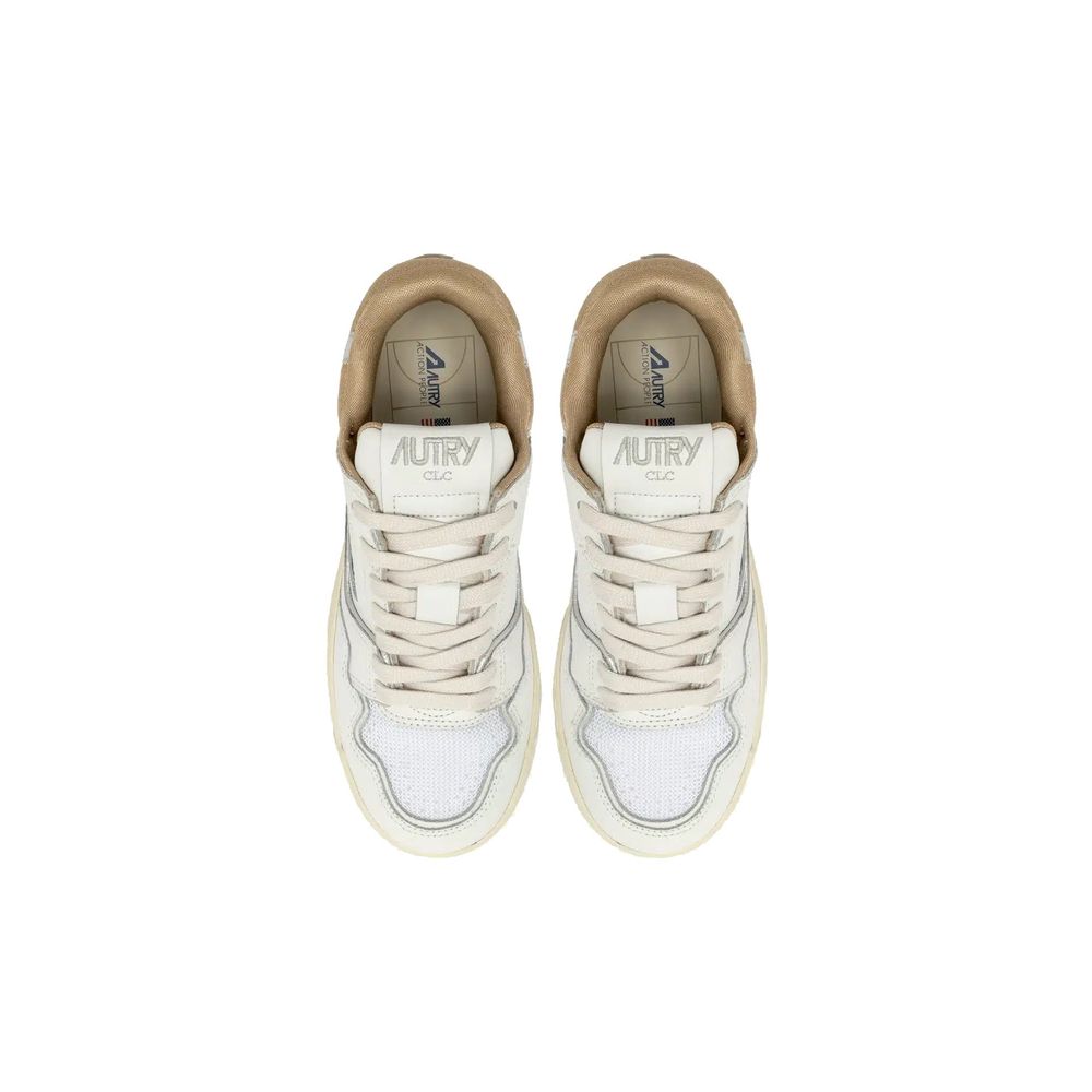 Autry White Leather Low Top Sneakers 1728,75611013280,Autry,EU36/US6,EU37/US7,EU39/US9,Low Tops - Sneakers - Shoes,New with tags,Shoes,Sneakers - Shoes,White,Women