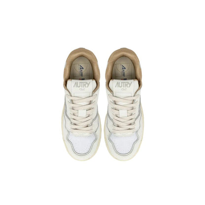 Autry White Leather Low Top Sneakers 1728,75611013280,Autry,EU36/US6,EU37/US7,EU39/US9,Low Tops - Sneakers - Shoes,New with tags,Shoes,Sneakers - Shoes,White,Women