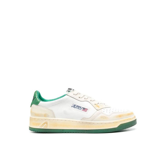 Autry White Leather Low Top Sneakers 1728,75611013280,Autry,EU35/US5,EU36/US6,EU41/US11,Low Tops - Sneakers - Shoes,New with tags,Shoes,Sneakers - Shoes,White,Women