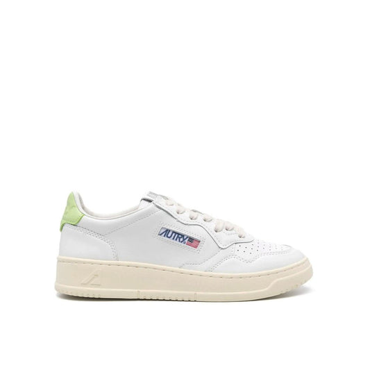 Autry White Leather Low Top Sneakers 1728,75611013280,Autry,EU36/US6,EU37/US7,EU39/US9,Low Tops - Sneakers - Shoes,New with tags,Shoes,Sneakers - Shoes,White,Women