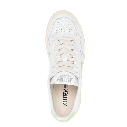 Autry White Leather Low Top Sneakers 1728,75611013280,Autry,EU37/US7,Low Tops - Sneakers - Shoes,New with tags,Shoes,Sneakers - Shoes,White,Women