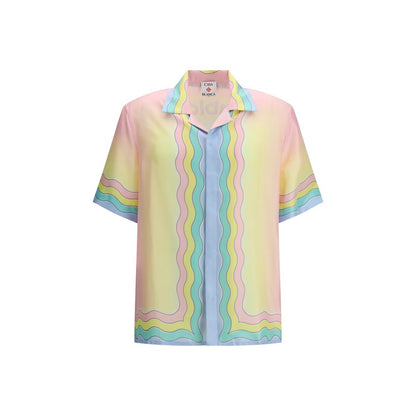 Casablanca Multicolor Silk Pattern Shirt 1728,72470364320,Casablanca,Clothing,M,Men,Multicolor,New with tags,Pattern - Shirts - Clothing,Shirts - Clothing