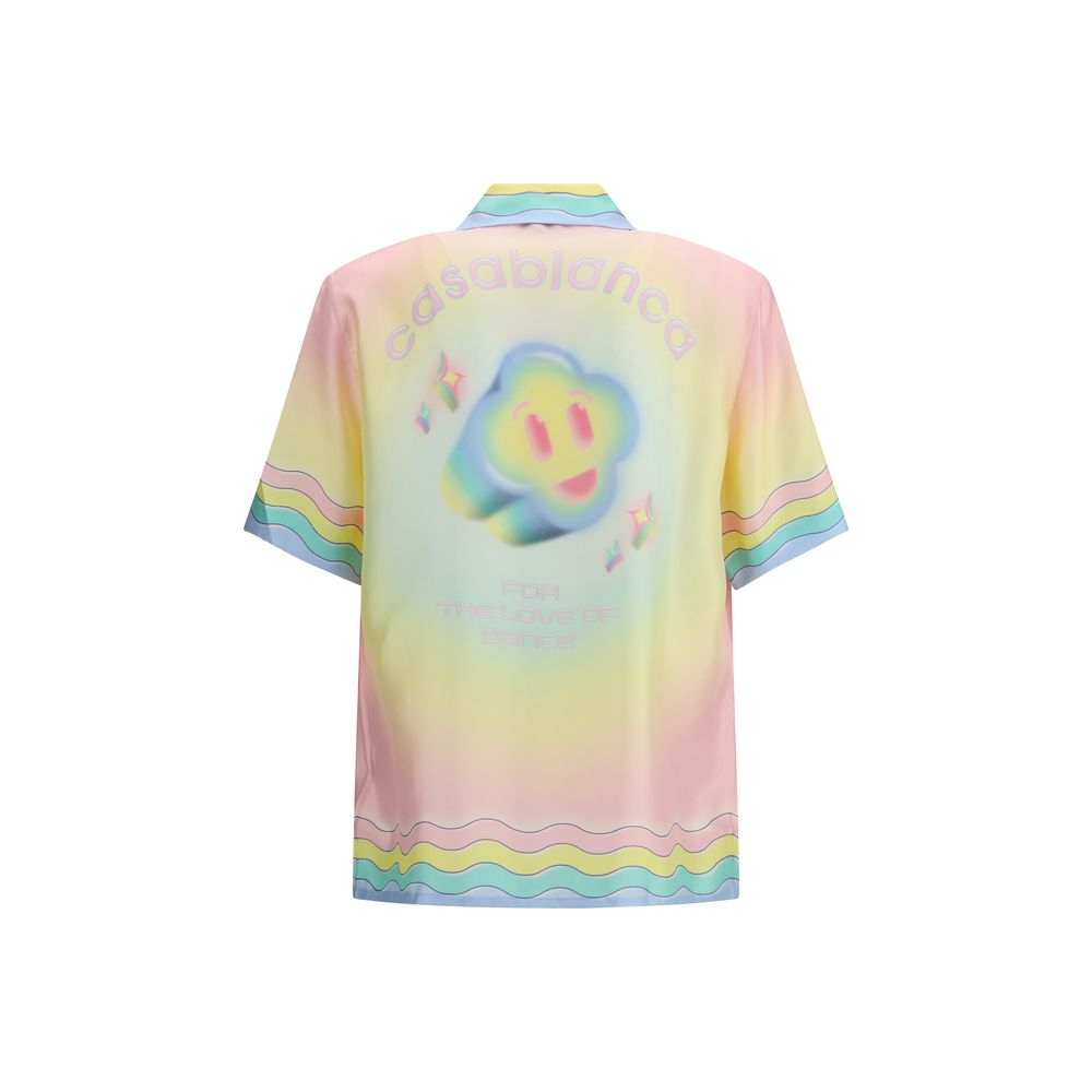 Casablanca Multicolor Silk Pattern Shirt 1728,72470364320,Casablanca,Clothing,M,Men,Multicolor,New with tags,Pattern - Shirts - Clothing,Shirts - Clothing
