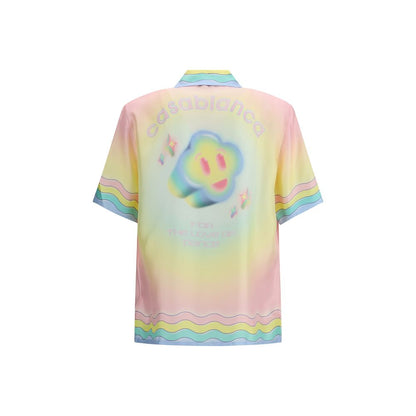 Casablanca Multicolor Silk Pattern Shirt 1728,72470364320,Casablanca,Clothing,M,Men,Multicolor,New with tags,Pattern - Shirts - Clothing,Shirts - Clothing