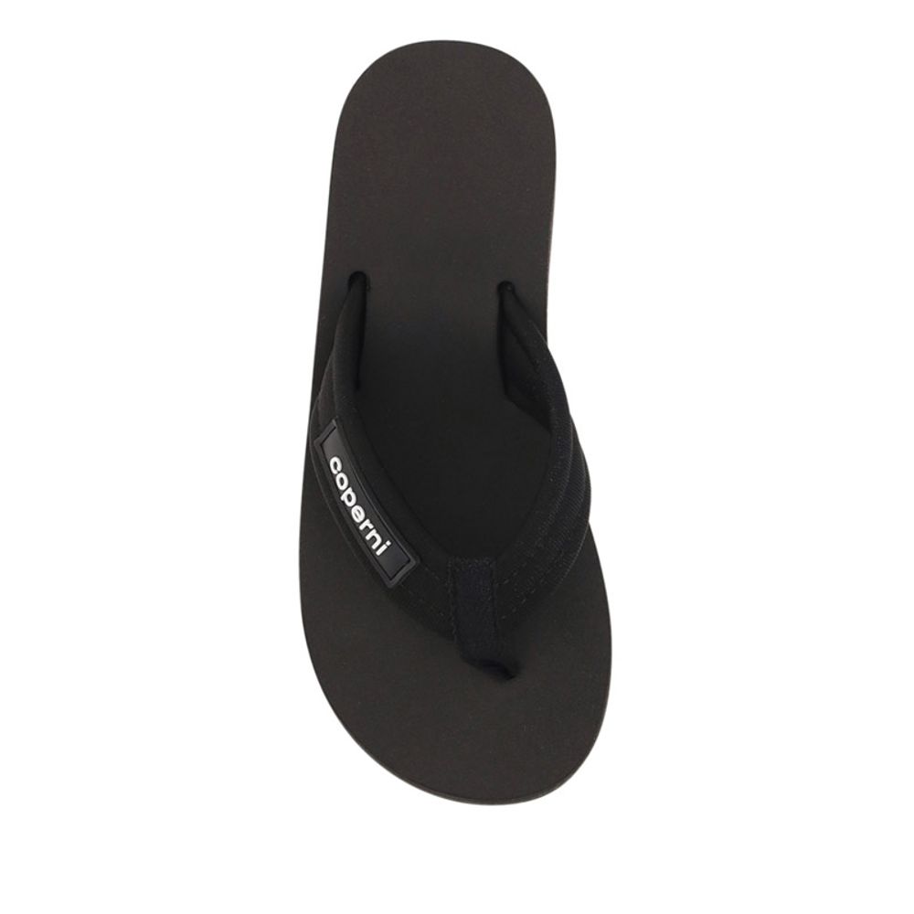Coperni Black Polyester Platform Sandals
