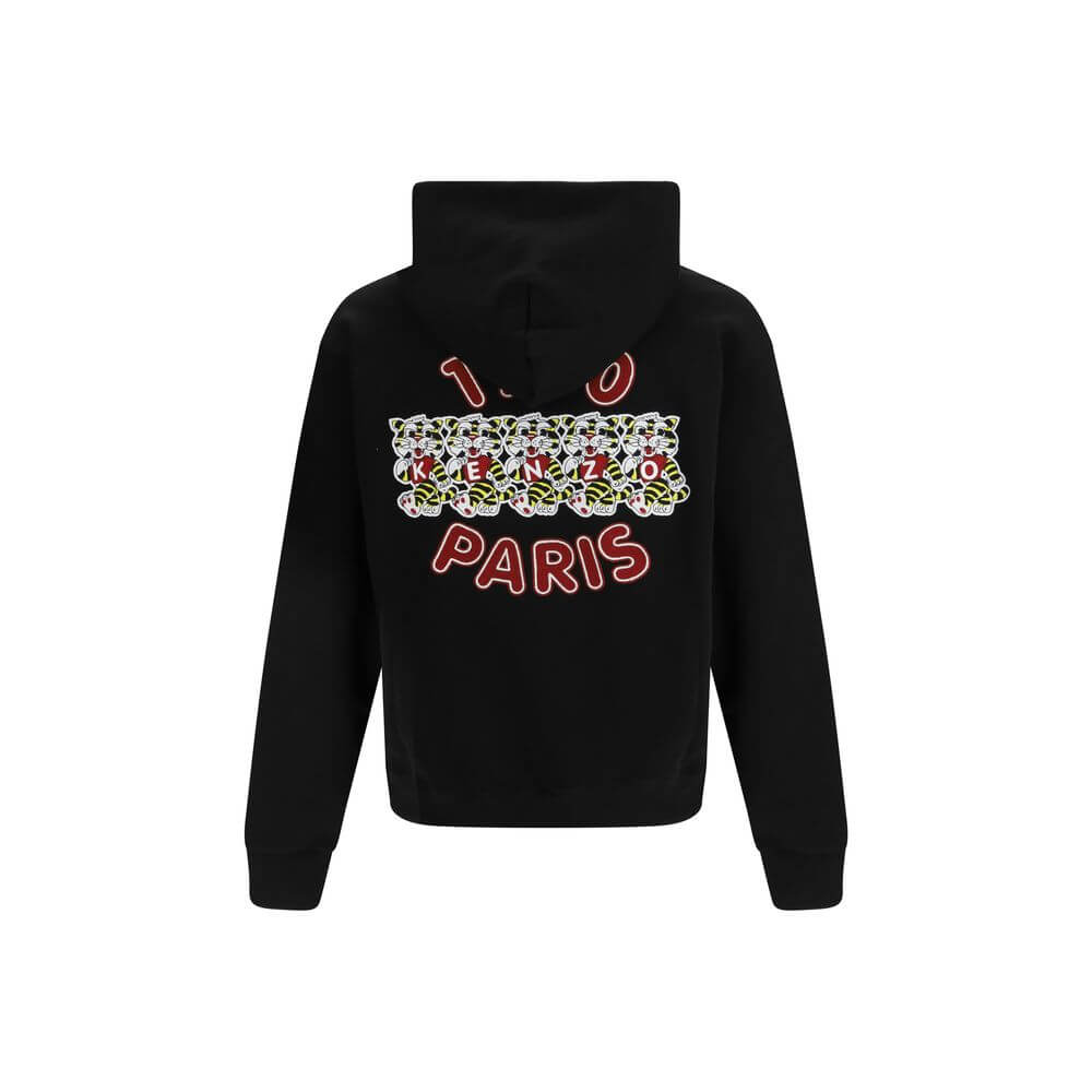Kenzo Black Cotton Sweatshirt 1728,72470364320,Black,Clothing,Kenzo,L,M,Men,New with tags,S,Sweaters - Clothing,Sweatshirts - Sweaters - Clothing,XL
