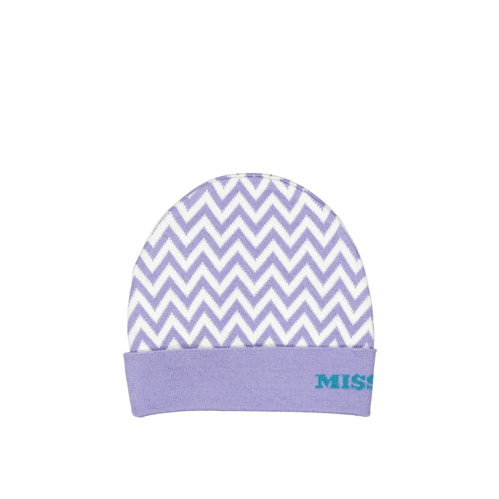 Missoni Purple Wool Beanie 1728,75611013280,Accessories,Beanie - Hats - Accessories,Hats - Accessories,Missoni,New with tags,Purple,UNI,Women