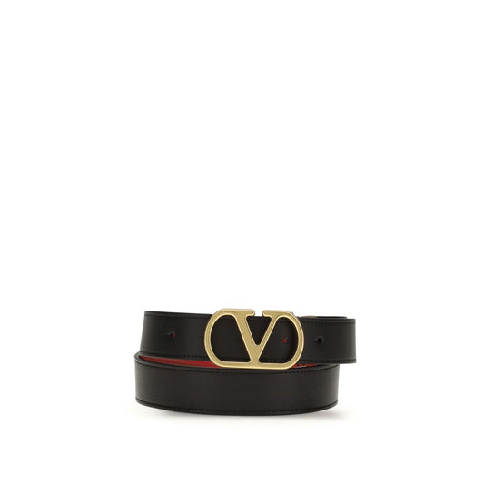 Valentino Garavani Black Calf Leather Bos Taurus Belt1728,72470364320,85 cm / 34 Inches,Accessories,Belts - Accessories,Black,New with tags,Valentino Garavani,Women