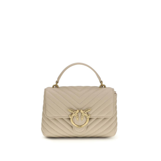 PINKO Beige Calf Leather Bos Taurus Handbag 1728,72470364320,Bags,Beige,Handbags - Bags,New with tags,PINKO,Women