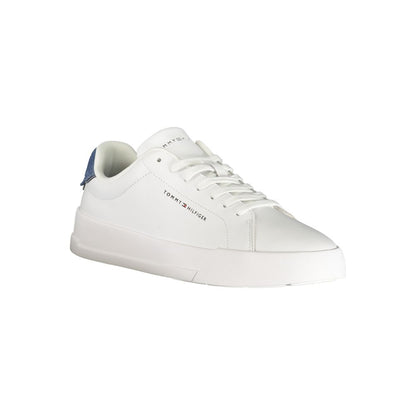 Tommy Hilfiger White Polyurethane Men's Sneaker