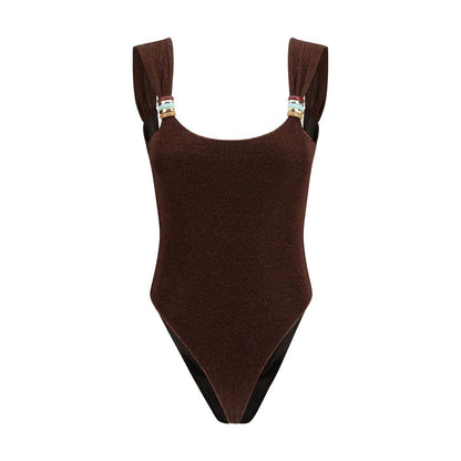 Oséree Brown Polyamide One-Piece Swimsuit 1728,72470364320,Brown,Clothing,M,New with tags,One-Piece Swimsuits - Swimwear - Clothing,Oséree,S,Swimwear - Clothing,Women
