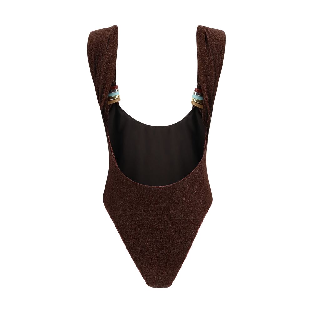 Oséree Brown Polyamide One-Piece Swimsuit 1728,72470364320,Brown,Clothing,M,New with tags,One-Piece Swimsuits - Swimwear - Clothing,Oséree,S,Swimwear - Clothing,Women