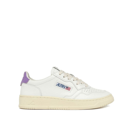 Autry White Leather Low Top Sneakers 1728,75611013280,Autry,EU35/US5,EU36/US6,Low Tops - Sneakers - Shoes,New with tags,Shoes,Sneakers - Shoes,White,Women