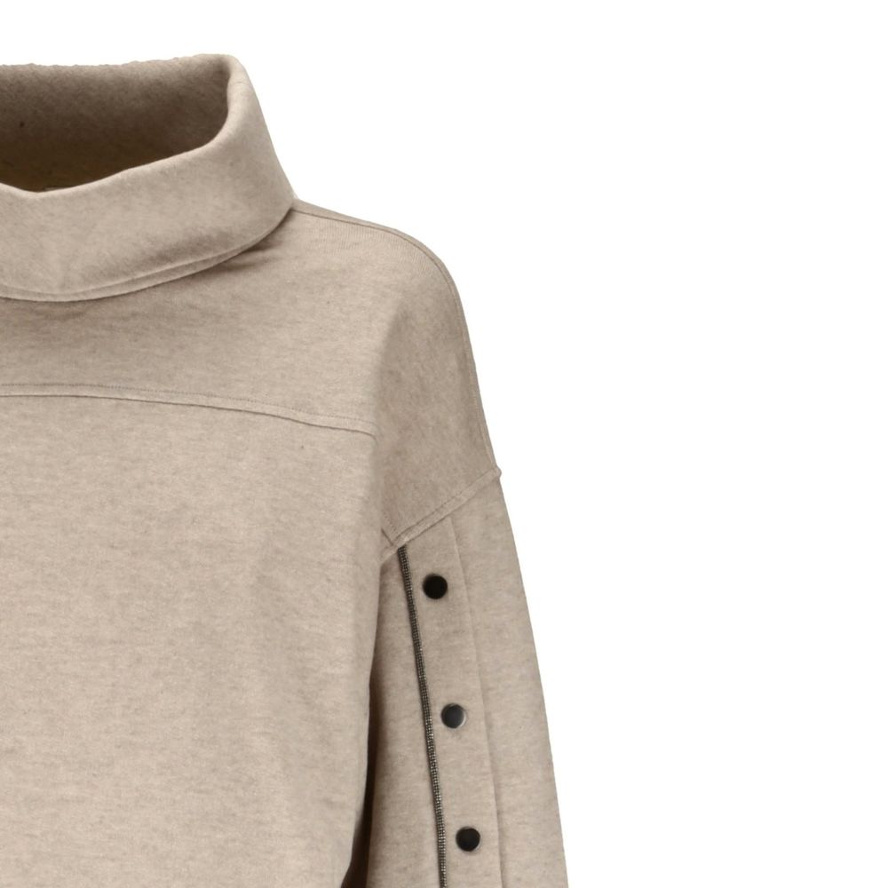 Brunello Cucinelli Beige Cashmere Turtleneck