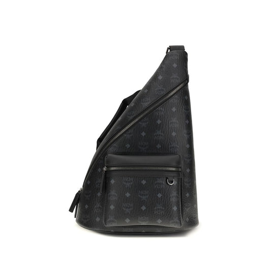 MCM Black Fabric Shoulder Bag 1728,72470364320,Bags,Black,MCM,Men,New with tags,Shoulder Bags - Bags