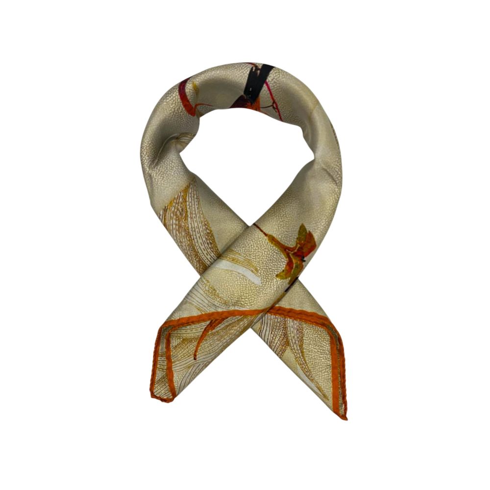 Borbonese Beige Silk Women Scarf 1728,67345744032,Accessories,Beige,Borbonese,New with tags,Scarves - Accessories,Scarves - Scarves - Accessories,Women
