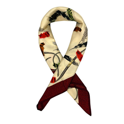 Borbonese Beige Silk Women Scarf 1728,67345744032,Accessories,Beige,Borbonese,New with tags,Scarves - Accessories,Scarves - Scarves - Accessories,Women