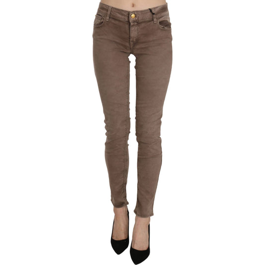 CYCLE Brown Low Waist Slim Fit Skinny Pants PAN70183-30