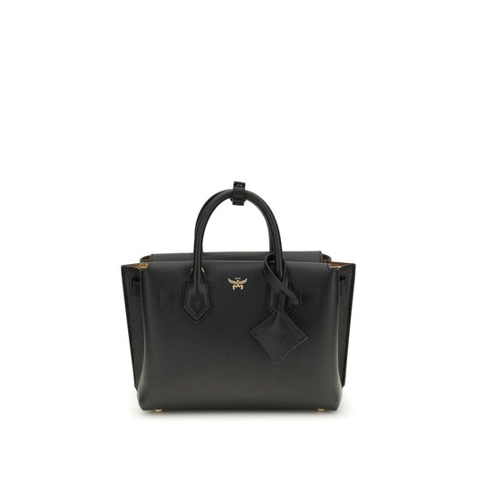 MCM Black Calf Leather Bos Taurus Handbag 1728,72470364320,Bags,Black,Handbags - Bags,MCM,New with tags,Women