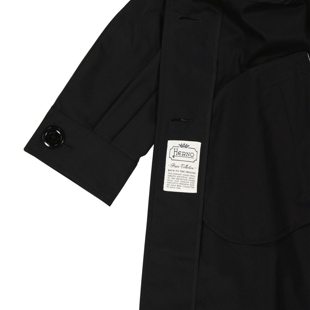 Herno Black Cotton Parka 1728,75611013280,Black,Clothing,Herno,IT48 | M,Jackets & Coats - Clothing,New with tags,Parkas - Jackets & Coats - Clothing,Women