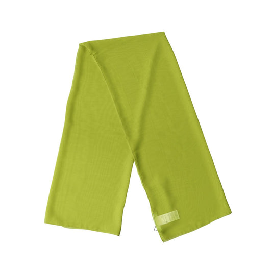 Dolce & Gabbana Yellow Green Neck Wrap Shawl Foulard 131cm x 99.5cm Scarf