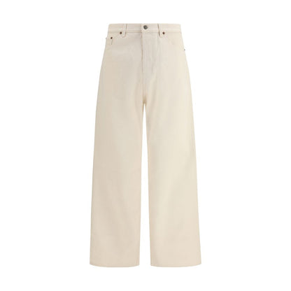 Valentino Beige Cotton Casual Pants