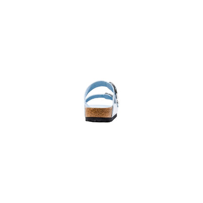 Birkenstock Blue Artificial Leather Slippers
