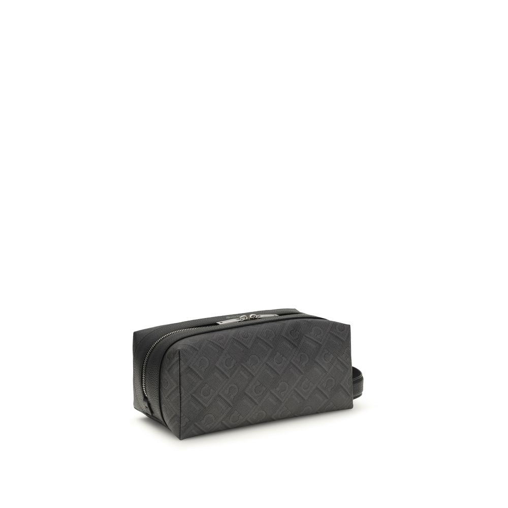Ferragamo Black Calf Leather Bos Taurus Other Accessories