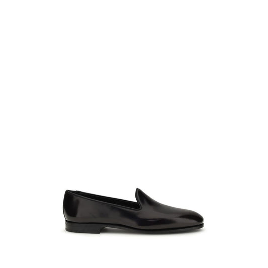 Church's Purple Calf Leather Bos Taurus Slip-On Loafers