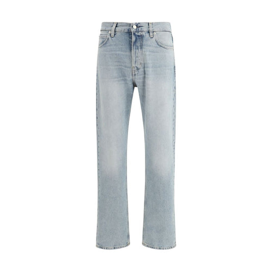 Haikure Blue Cotton Straight-Leg Jeans 1728,72470364320,Blue,Clothing,Haikure,Jeans Denim - Clothing,Men,New with tags,Straight-Leg Jeans - Jeans Denim - Clothing,W29,W30,W31,W32,W33