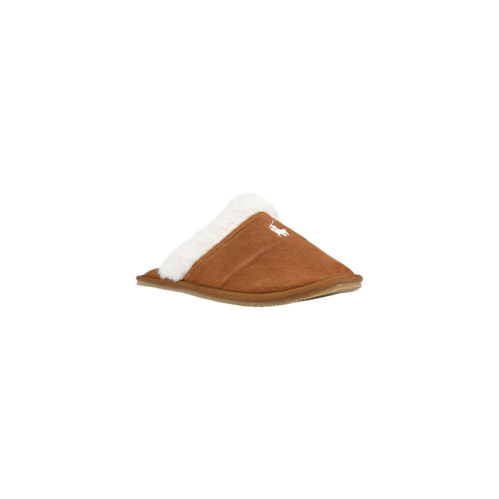 Ralph Lauren Brown Textile Slippers