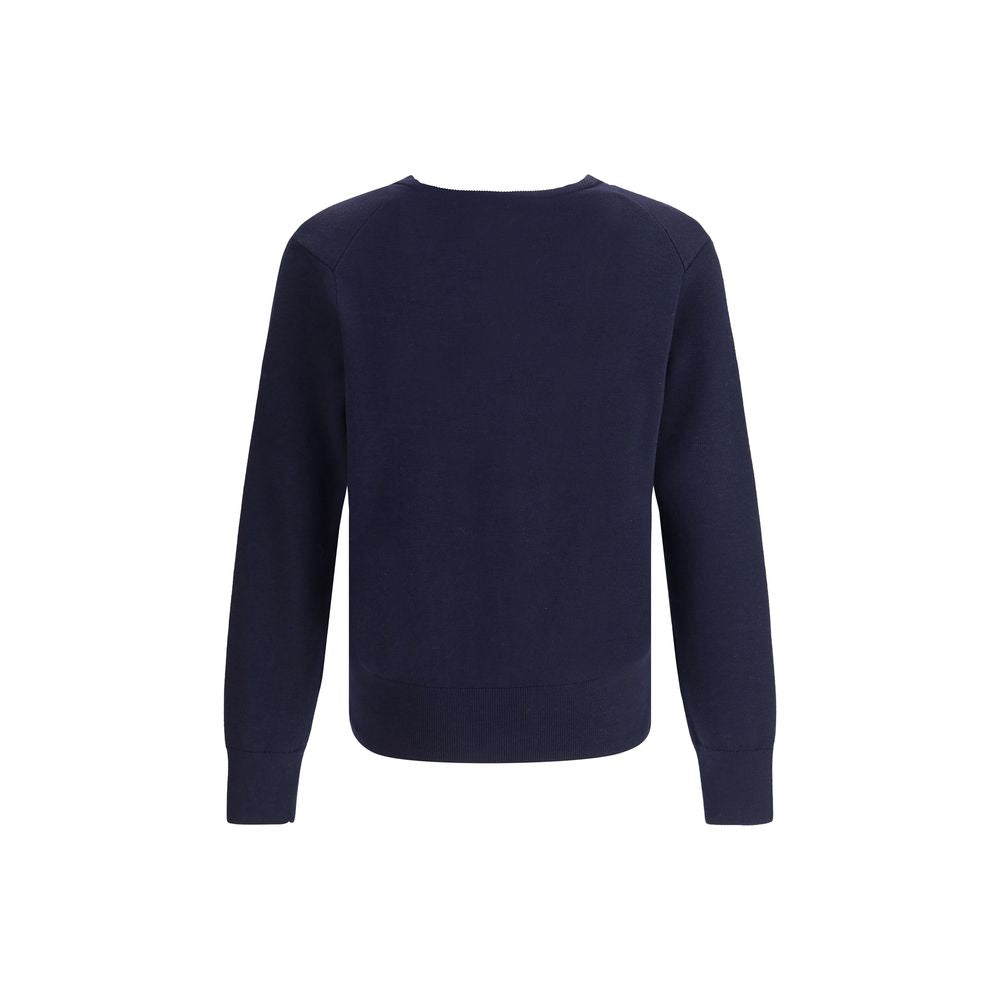 Ami Paris Blue Wool Oves Aries Cardigan