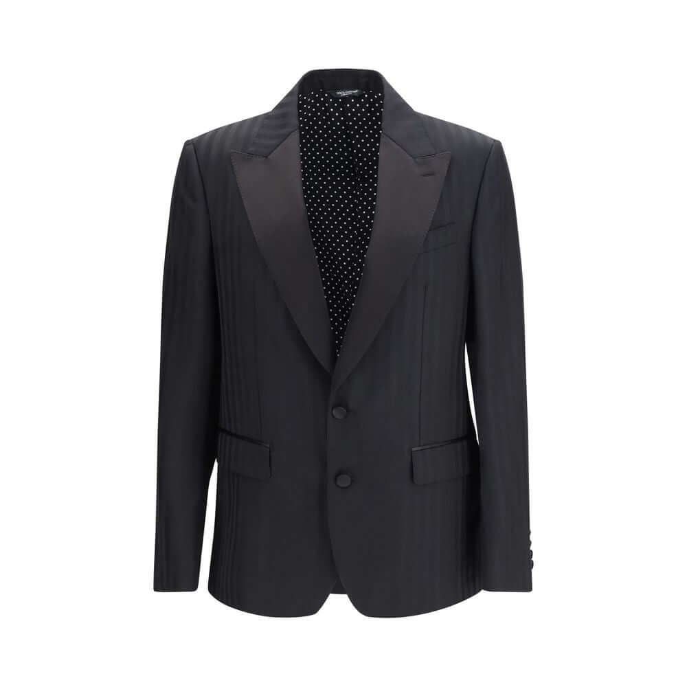 Dolce & Gabbana Black Wool Oves Aries Blazer
