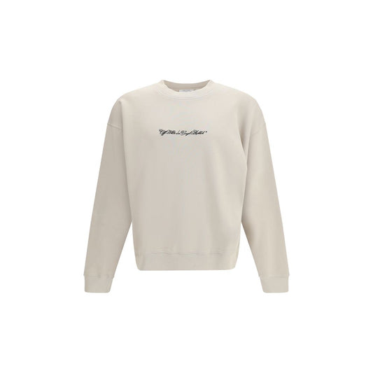 Off-White Beige Cotton Sweatshirt 1728,72470364320,Beige,Clothing,L,M,Men,New with tags,Off-White,S,Sweaters - Clothing,Sweatshirts - Sweaters - Clothing,XL